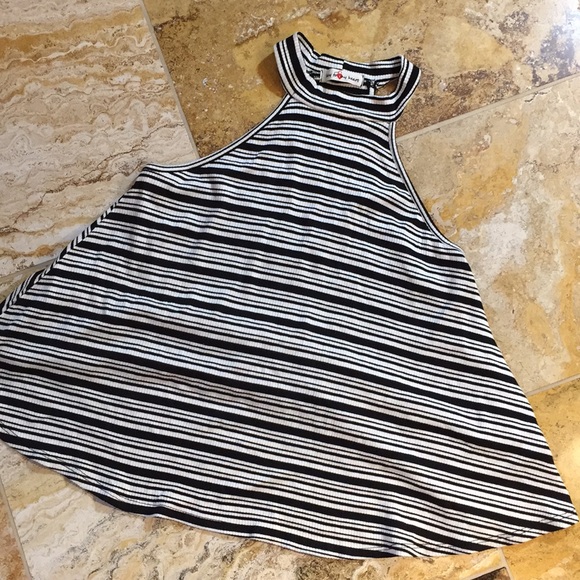 Key to my Heart halter racerback/mock turtleneck - Picture 1 of 6